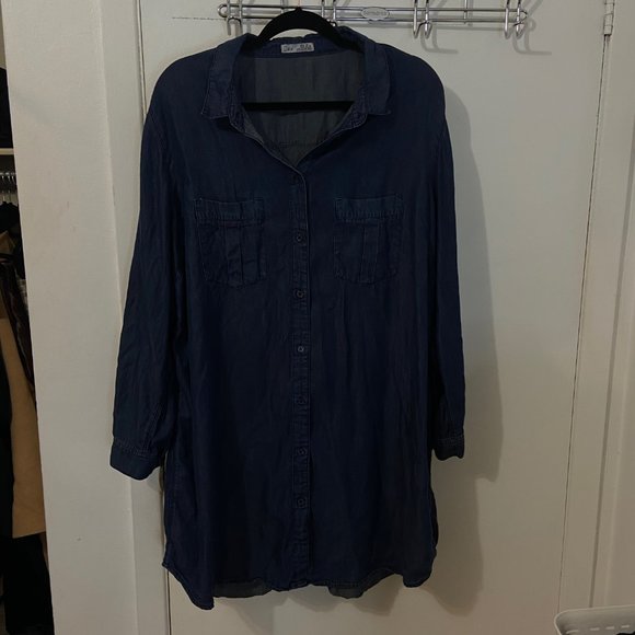 Denim longsleeve dress - Picture 2 of 2